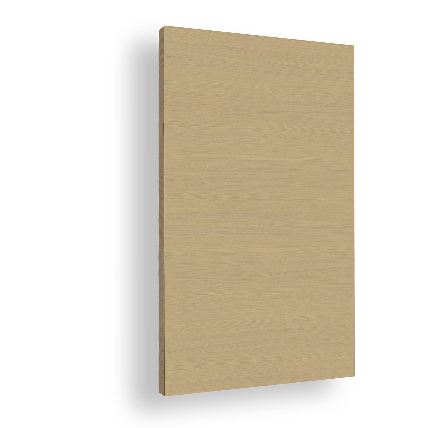 Stumpfeinschlagende Tür mit Zarge CPL Mattline Eiche Naturbeige Queroptik | ohne Schlüssellochbohrung