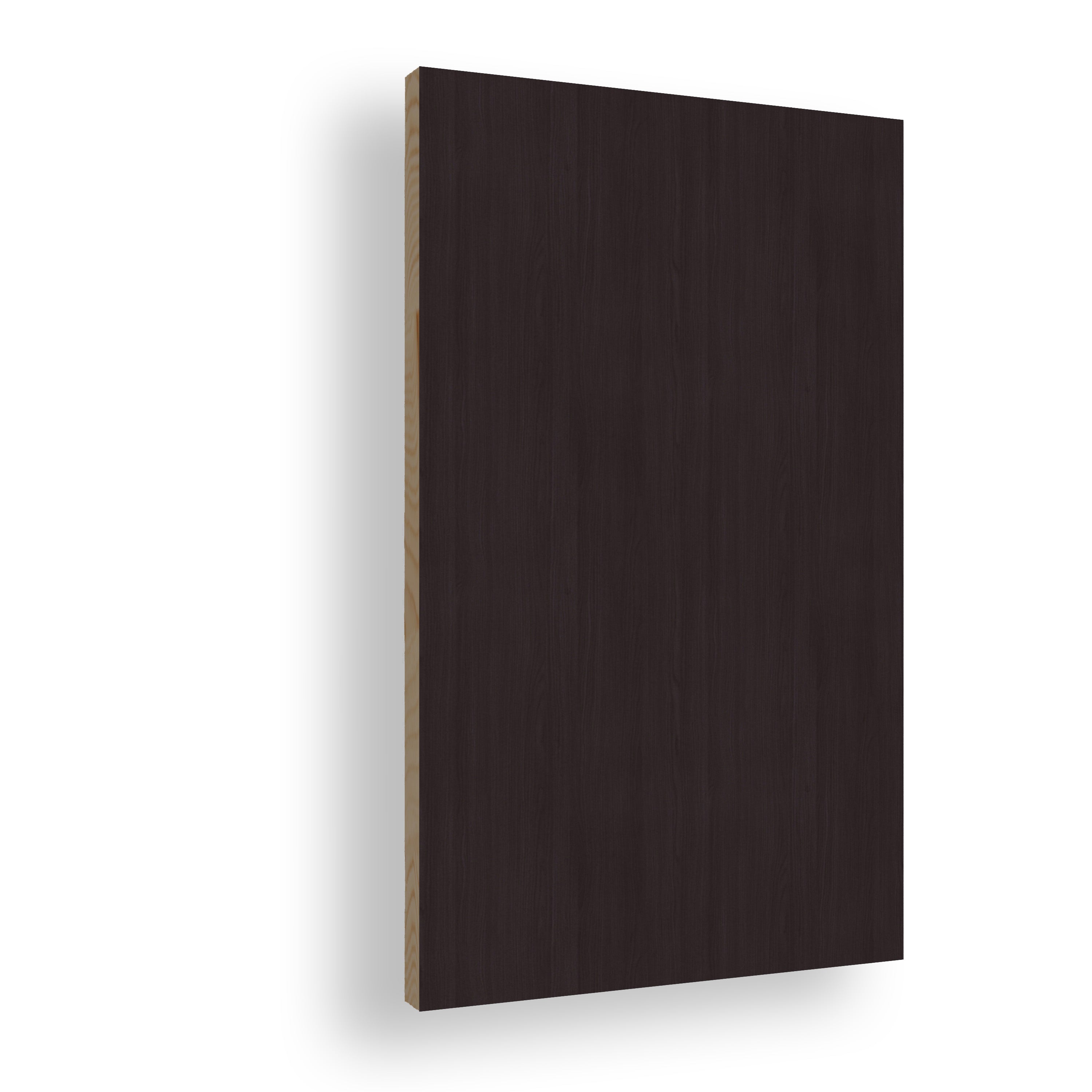 Stumpfeinschlagende Tür mit Zarge CPL Mattline Graphitgrau | ohne Schlüssellochbohrung