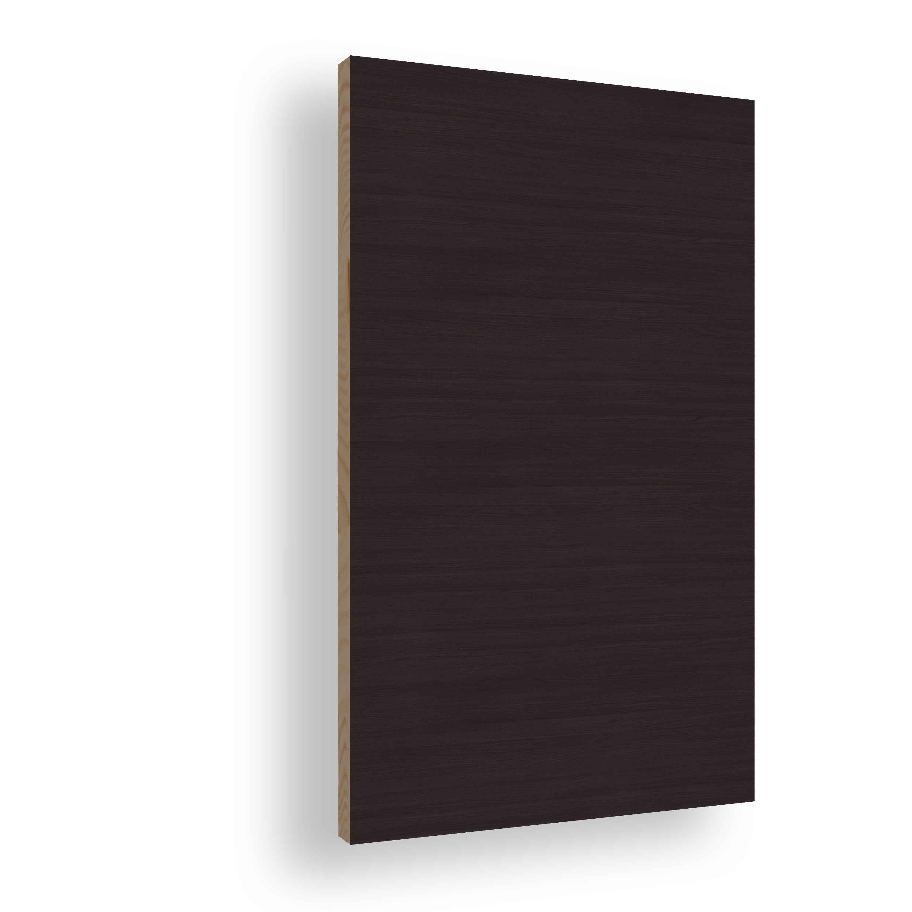 Stumpfeinschlagende Tür mit Zarge CPL Mattline Graphitgrau Queroptik | ohne Schlüssellochbohrung