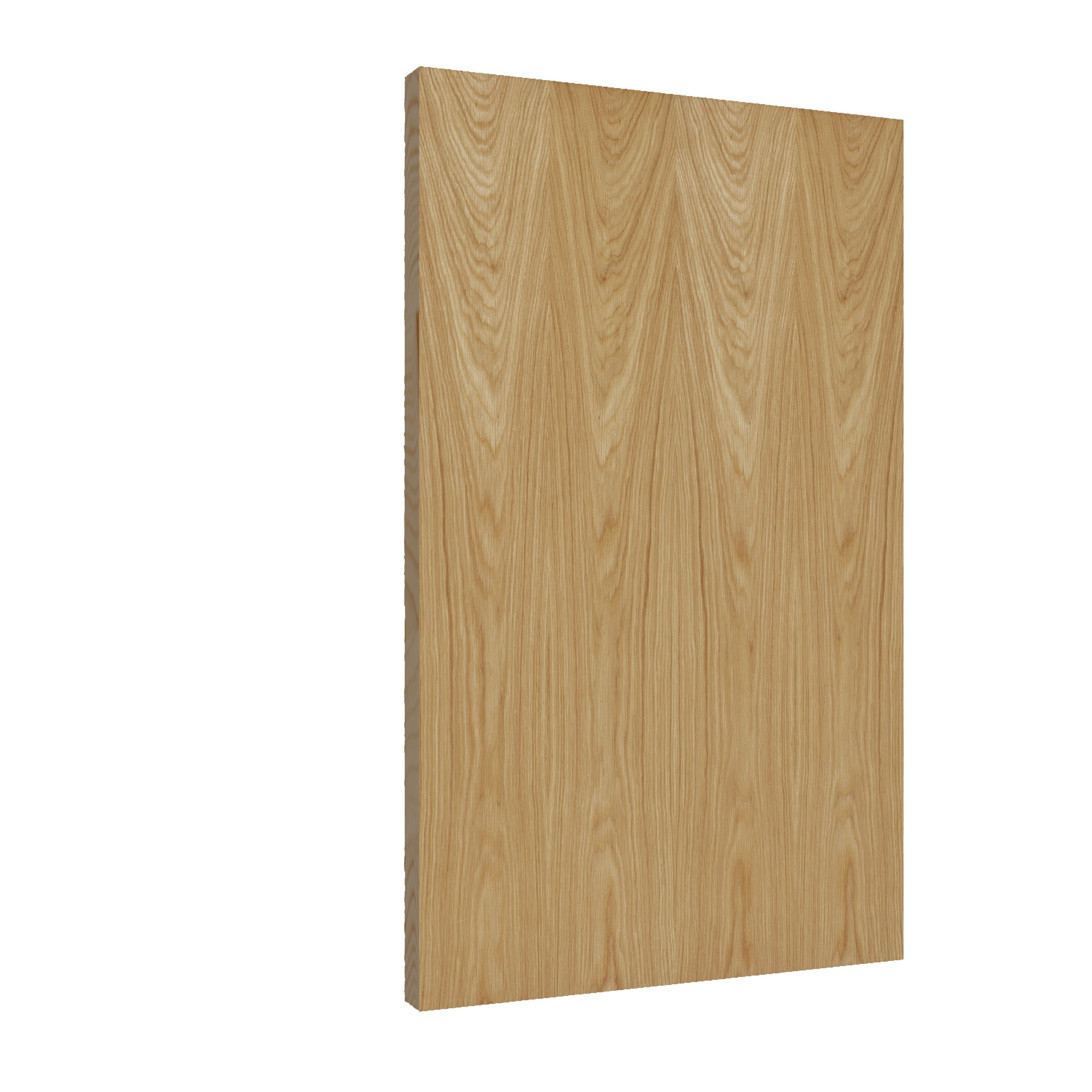 Stumpfeinschlagende Tür mit Zarge Echtholz Eiche Natur lackiert | ohne Schlüssellochbohrung