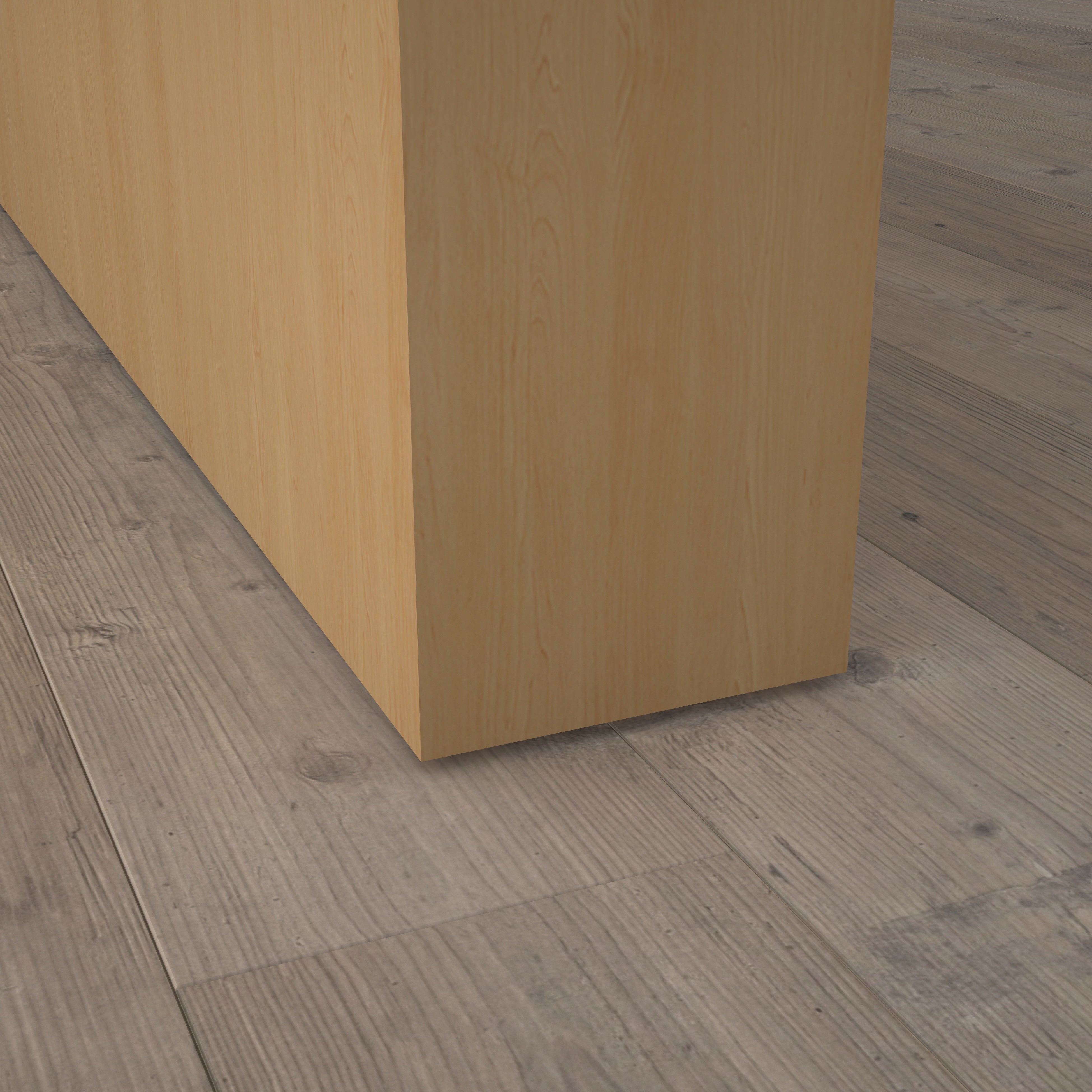 Stumpfeinschlagende Tür mit Zarge CPL Ahorn | ohne Schlüssellochbohrung