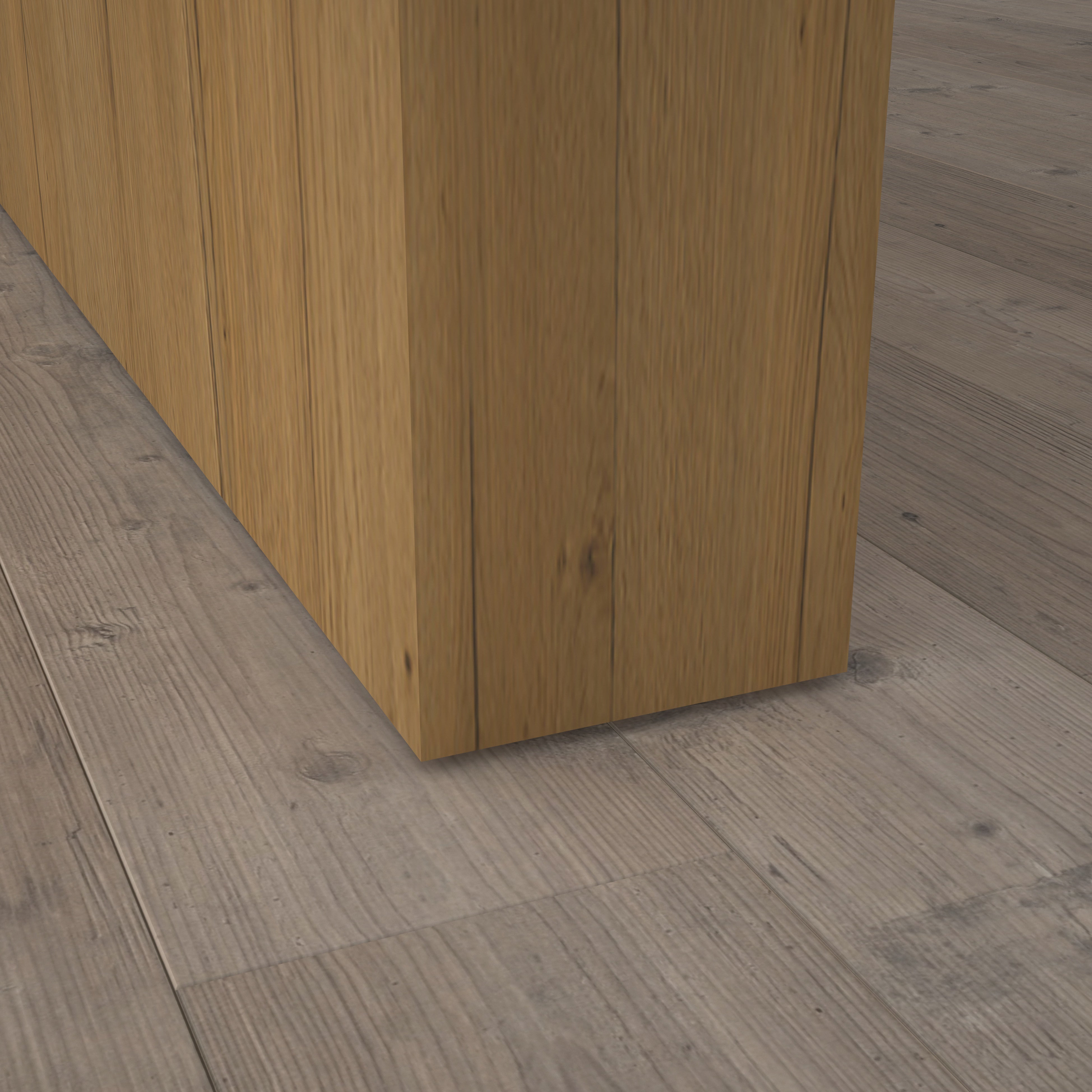 Stumpfeinschlagende Tür mit Zarge CPL Vicco Eiche Honig | ohne Schlüssellochbohrung