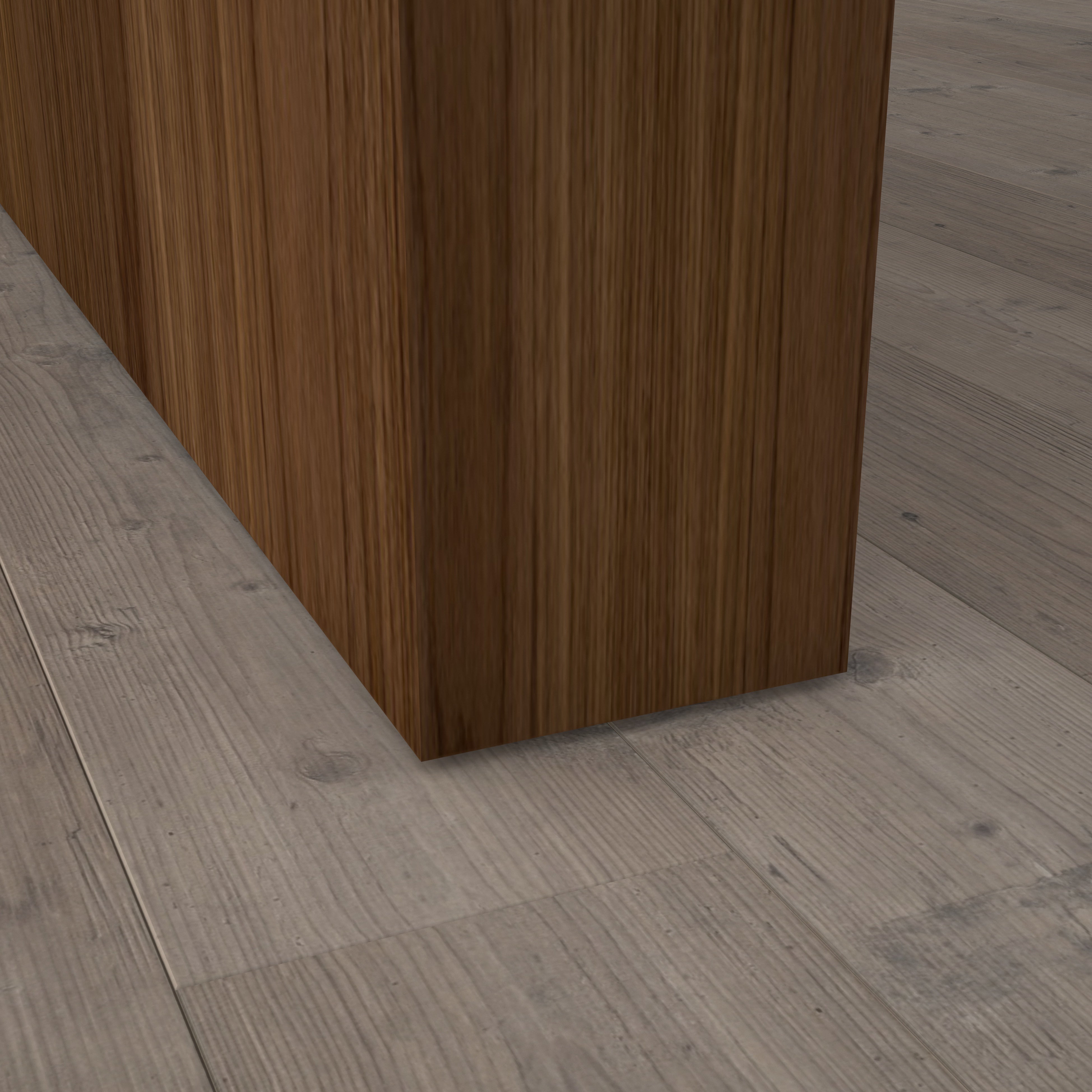 Stumpfeinschlagende Tür mit Zarge Amerikanisch Nussbaum lackiert | ohne Schlüssellochbohrung