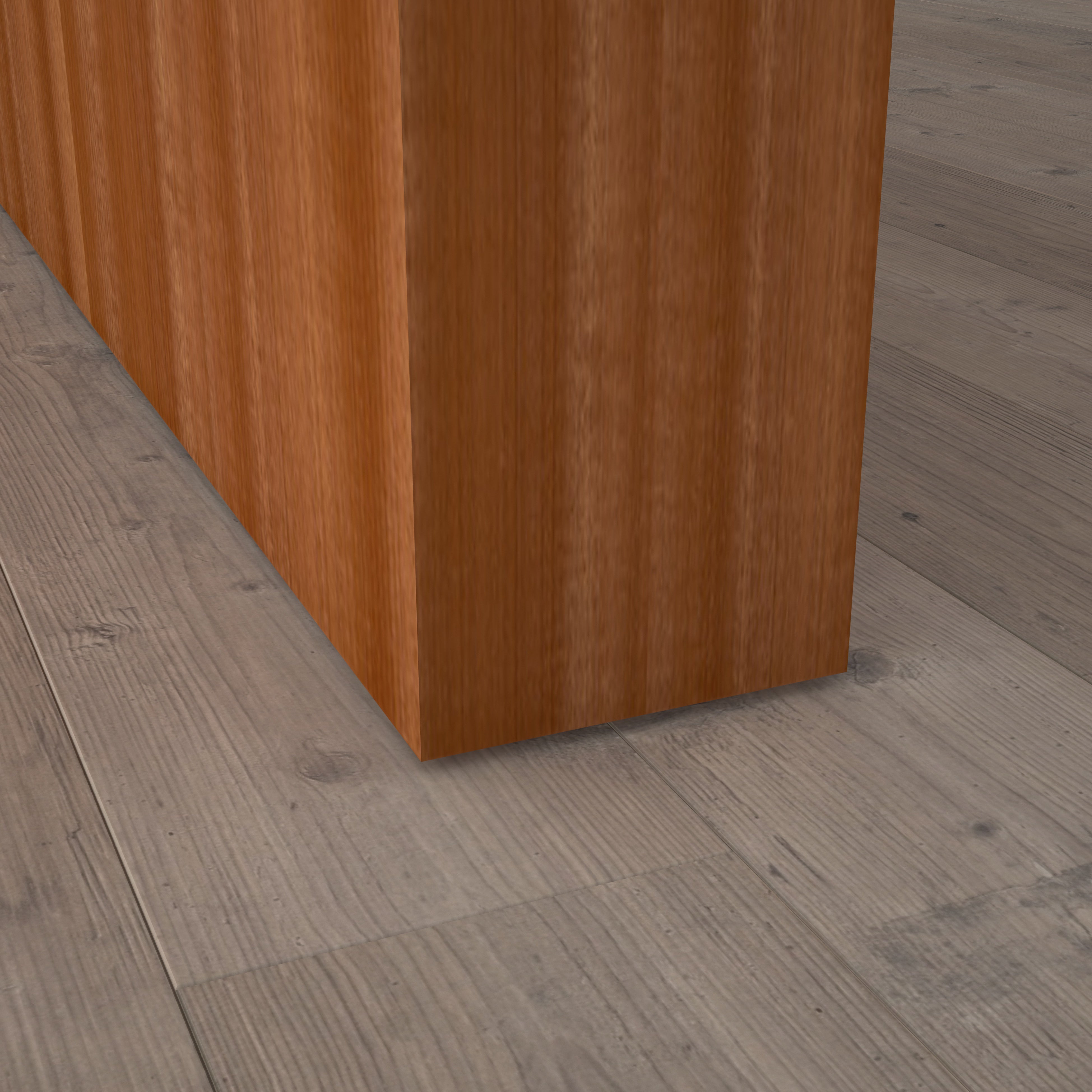 Stumpfeinschlagende Tür mit Zarge Echtholz Macore lackiert | ohne Schlüssellochbohrung