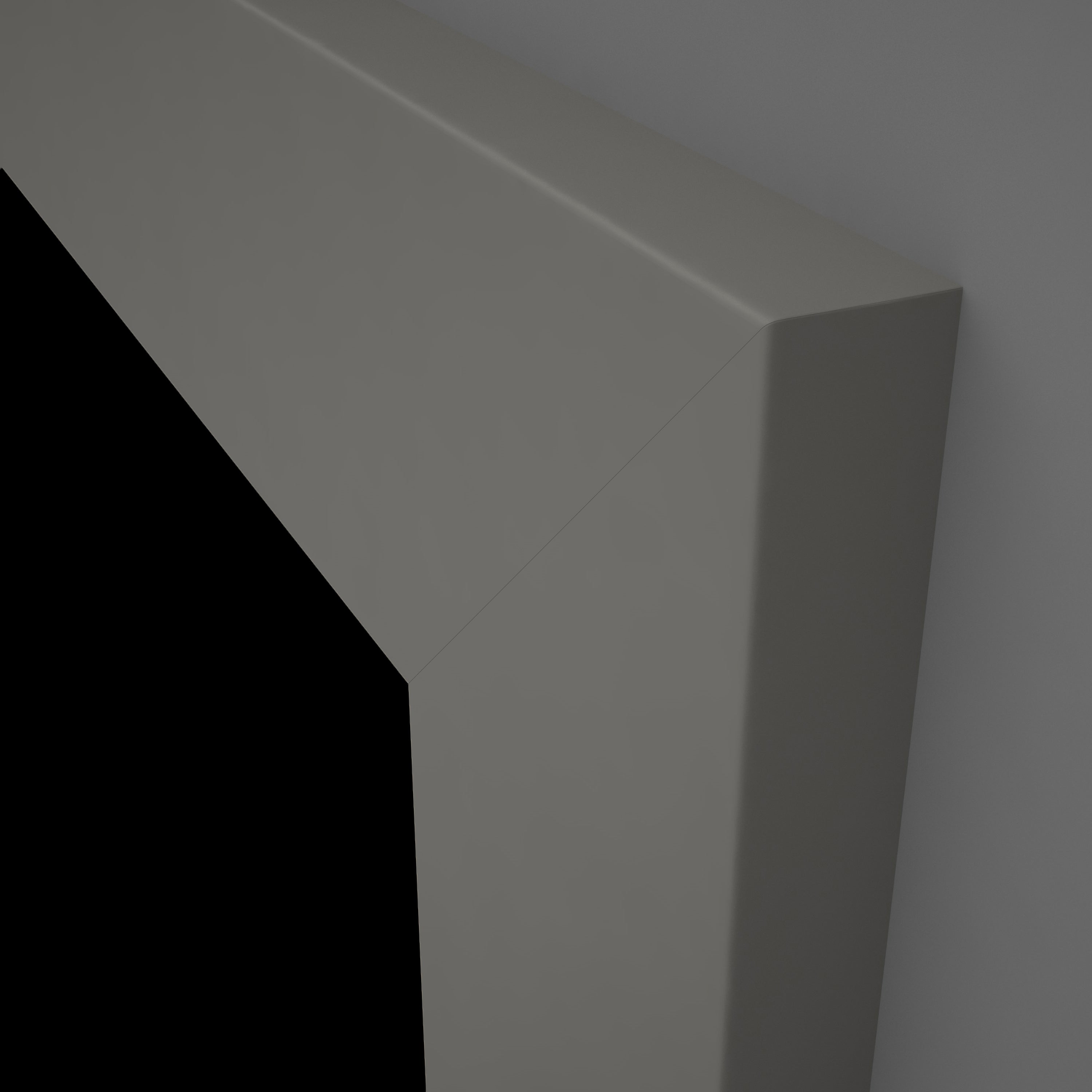 Schiebetür mit Zarge CPL Nanoline Mattgrau RAL 9037