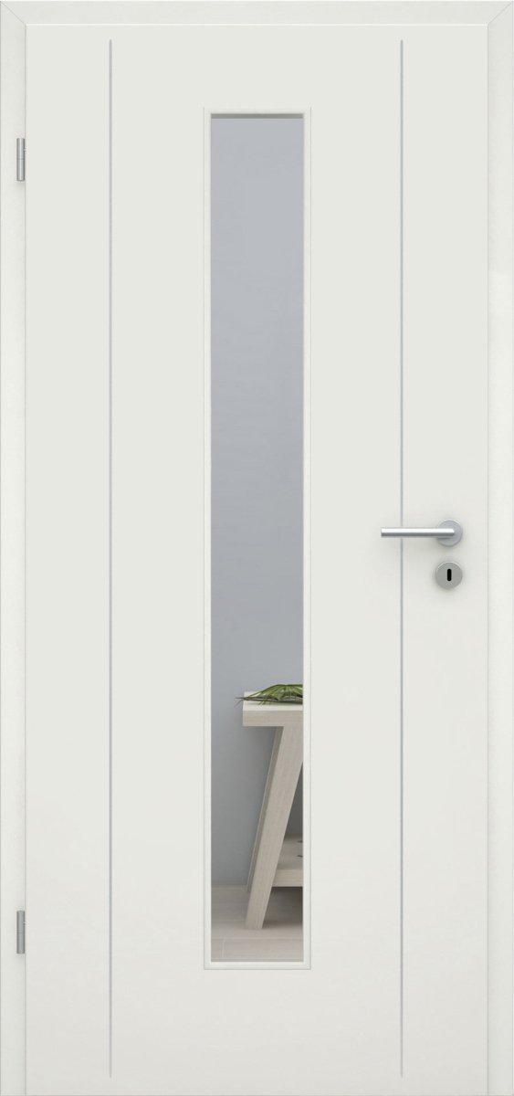 CPL Weißlack RAL 9010 LA 08M Innentür mit Lisene L6 - Meine Tür