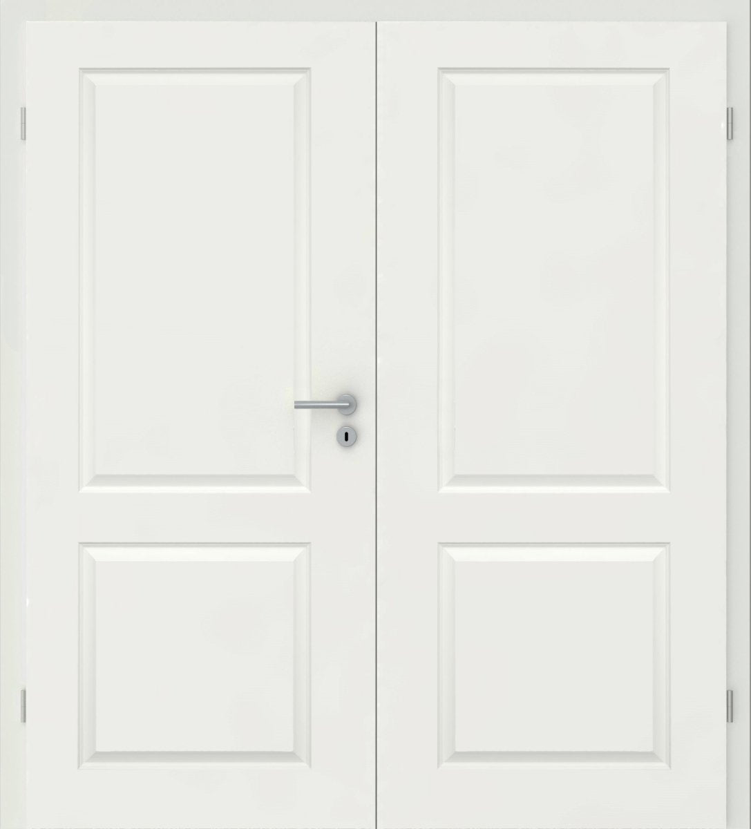 Doppelflügel Stil - Tür Hennes 2G Weißlack RAL 9010 - Meine Tür