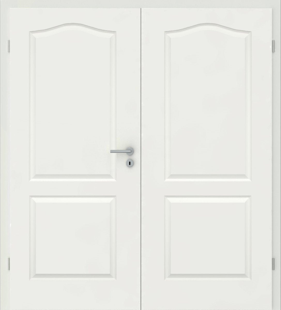 Doppelflügel Stil - Tür Hennes 2KB Weißlack RAL 9010 - Meine Tür