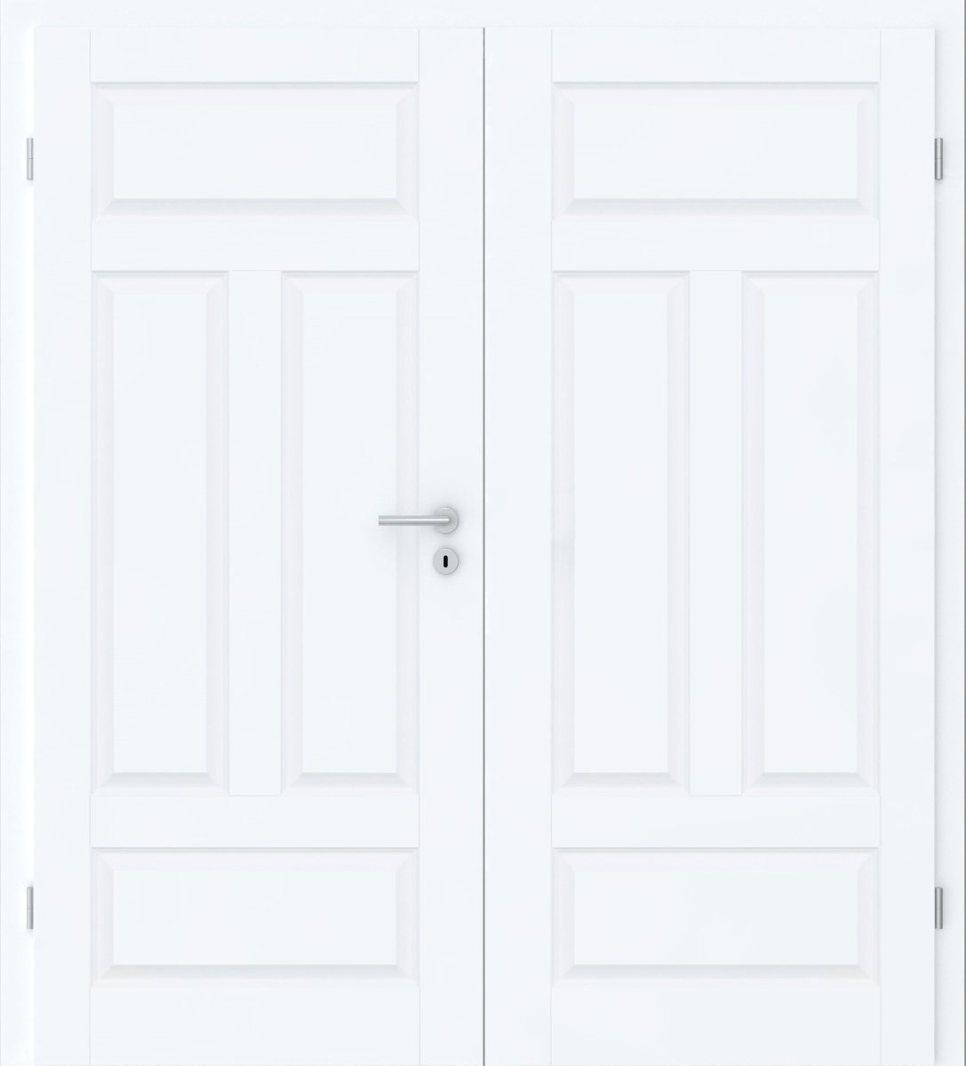 Doppelflügel Stil - Tür Oslo 4G AD Weißlack RAL 9003 - Meine Tür