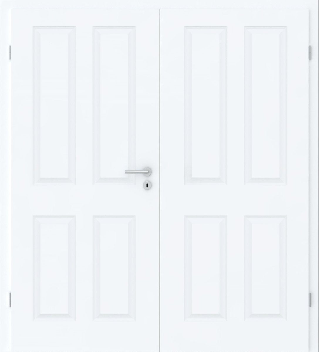 Doppelflügel Stil - Tür Oslo 4G Weißlack RAL 9003 - Meine Tür