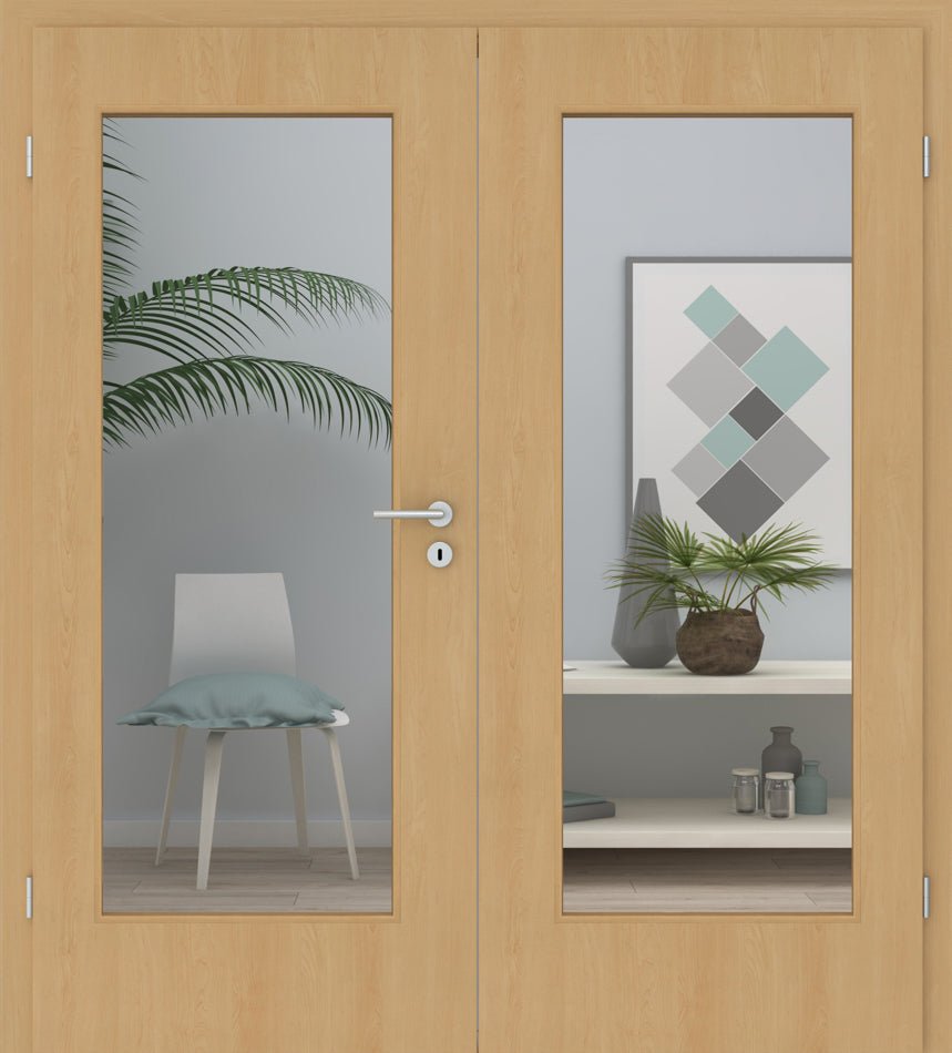 Doppelflügeltür CPL Ahorn LA 01 - Meine Tür