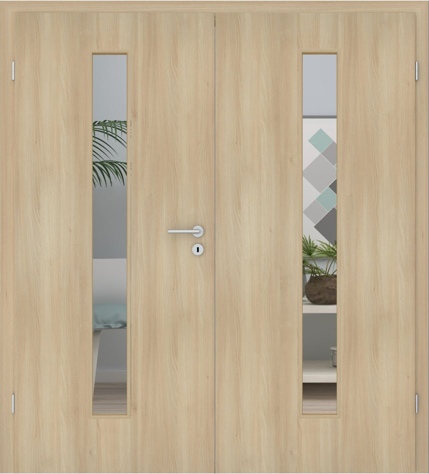 Doppelflügeltür CPL Akazie LA 08M - Meine Tür