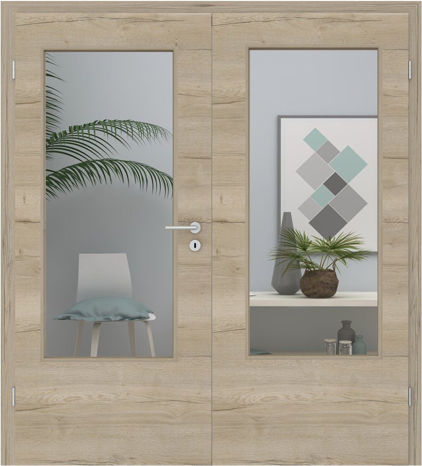 Doppelflügeltür CPL Alex Sand LA Queroptik - Meine Tür