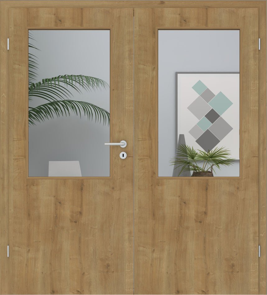 Doppelflügeltür CPL Eiche astig LA 02 - Meine Tür