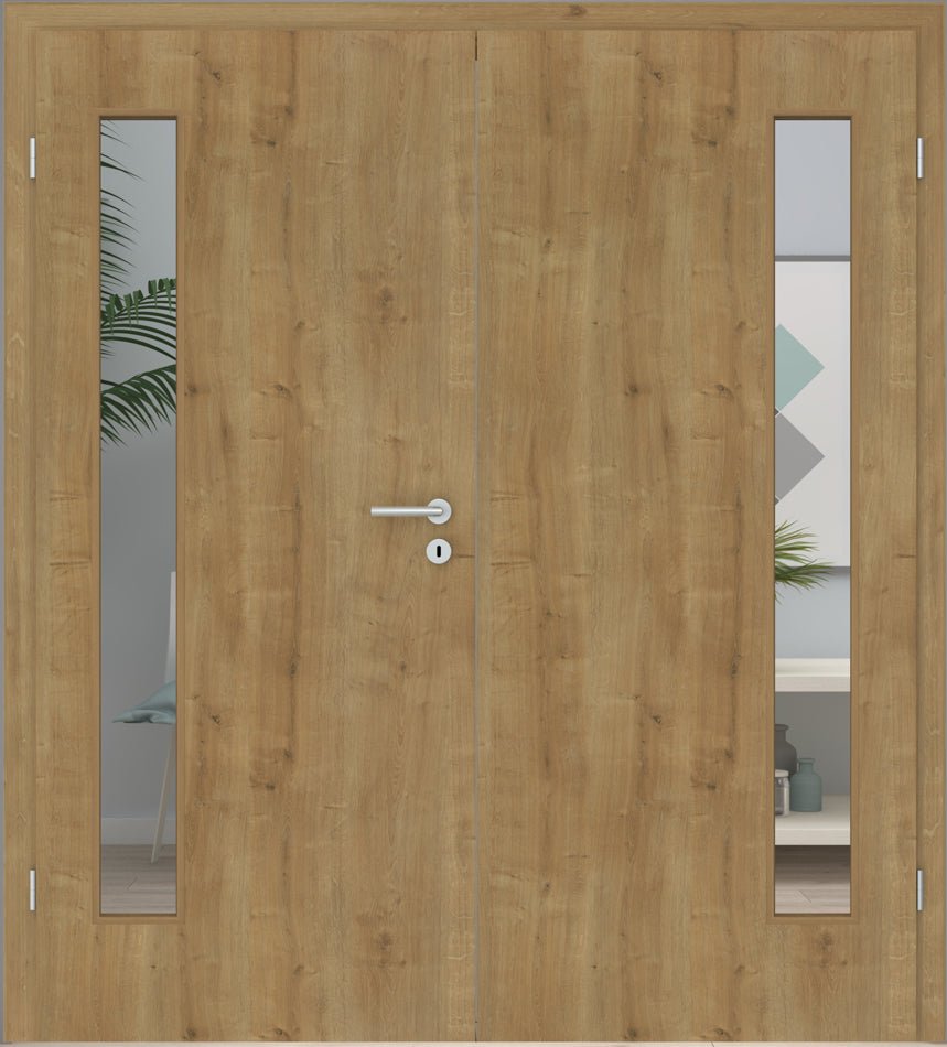 Doppelflügeltür CPL Eiche astig LA 08B - Meine Tür