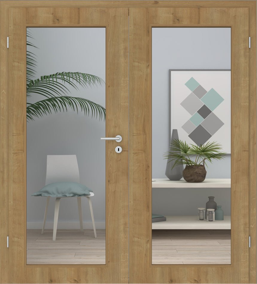 Doppelflügeltür CPL Eiche astig LA XL - Meine Tür