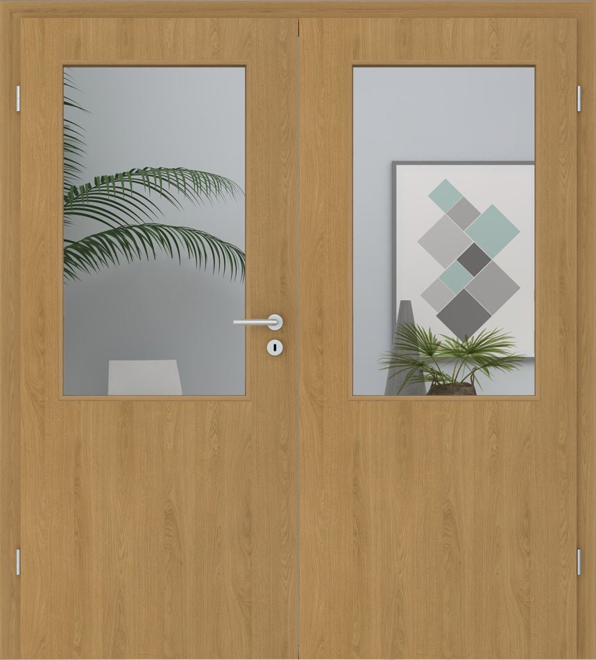 Doppelflügeltür CPL Eiche Natur LA 02 - Meine Tür