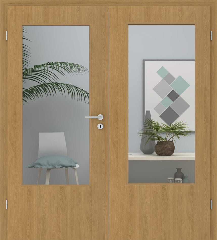 Doppelflügeltür CPL Eiche Natur LA - Meine Tür