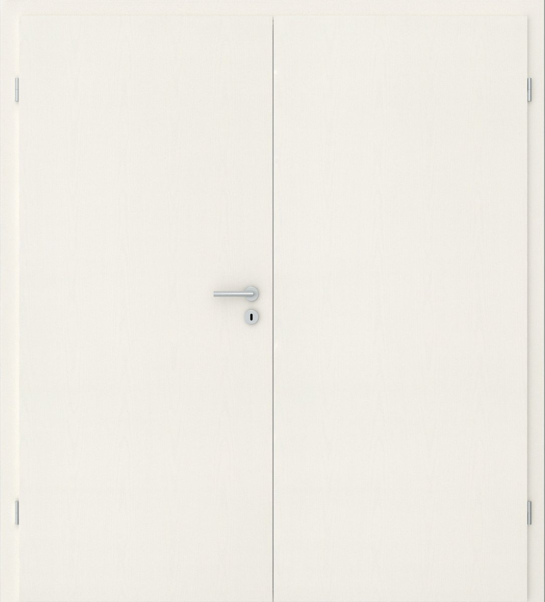 Doppelflügeltür CPL Esche weiß Struktur - Meine Tür