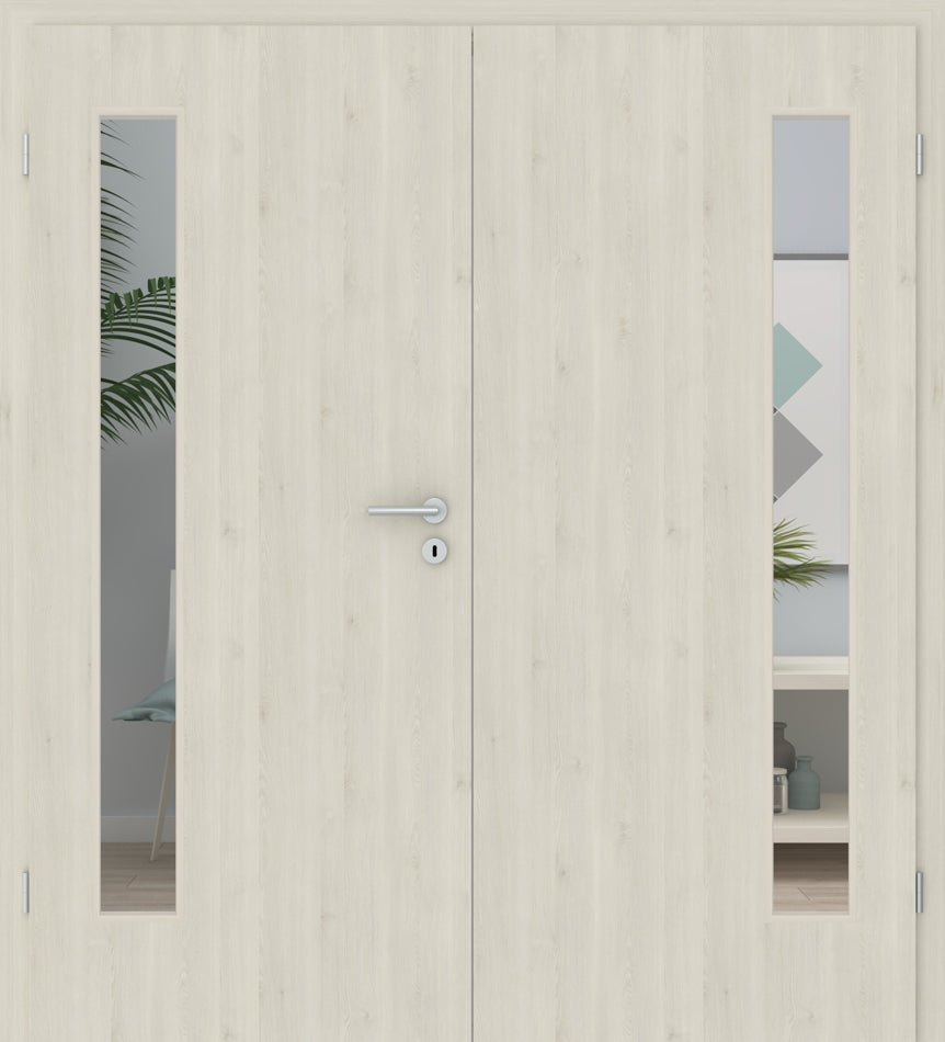 Doppelflügeltür CPL Merrx Ivory LA 08B - Meine Tür