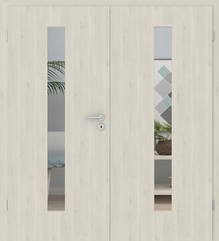 Doppelflügeltür CPL Merrx Ivory LA 08M - Meine Tür