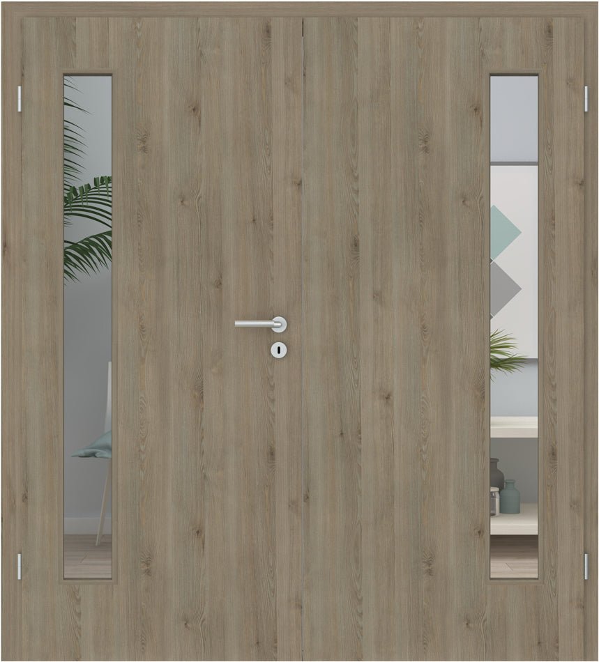 Doppelflügeltür CPL Pinie Kivik LA 08B - Meine Tür