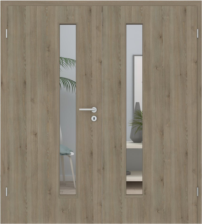 Doppelflügeltür CPL Pinie Kivik LA 08S - Meine Tür