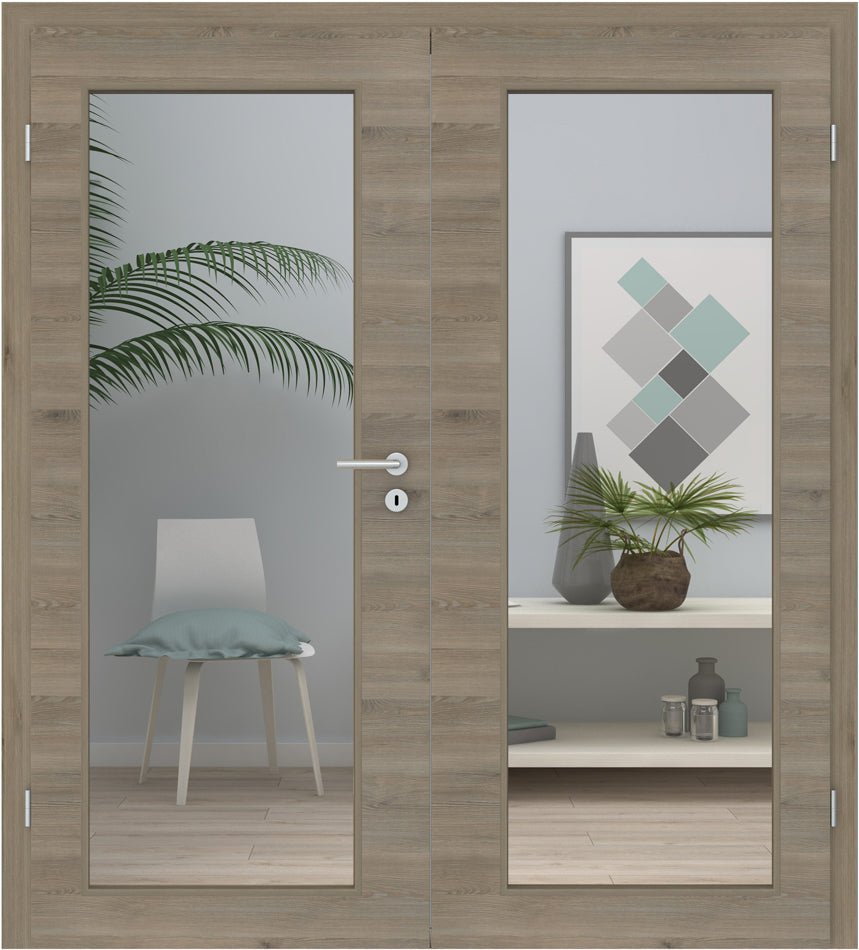 Doppelflügeltür CPL Pinie Kivik LA XL Queroptik - Meine Tür