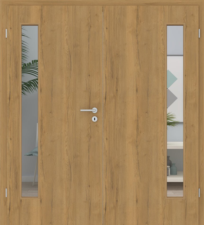Doppelflügeltür CPL Vicco Eiche Honig LA 08B - Meine Tür