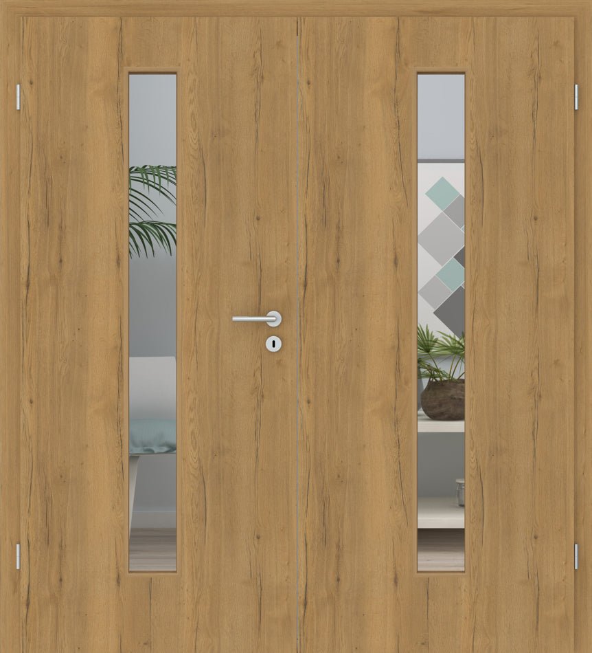 Doppelflügeltür CPL Vicco Eiche Honig LA 08M - Meine Tür