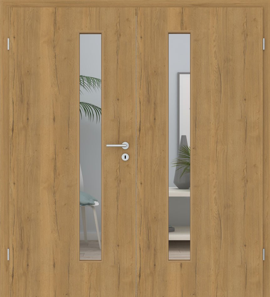 Doppelflügeltür CPL Vicco Eiche Honig LA 08S - Meine Tür