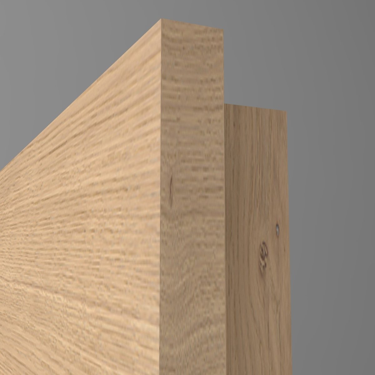 Doppelflügeltür Echtholz Asteiche Cream Queroptik LA 08S - Meine Tür