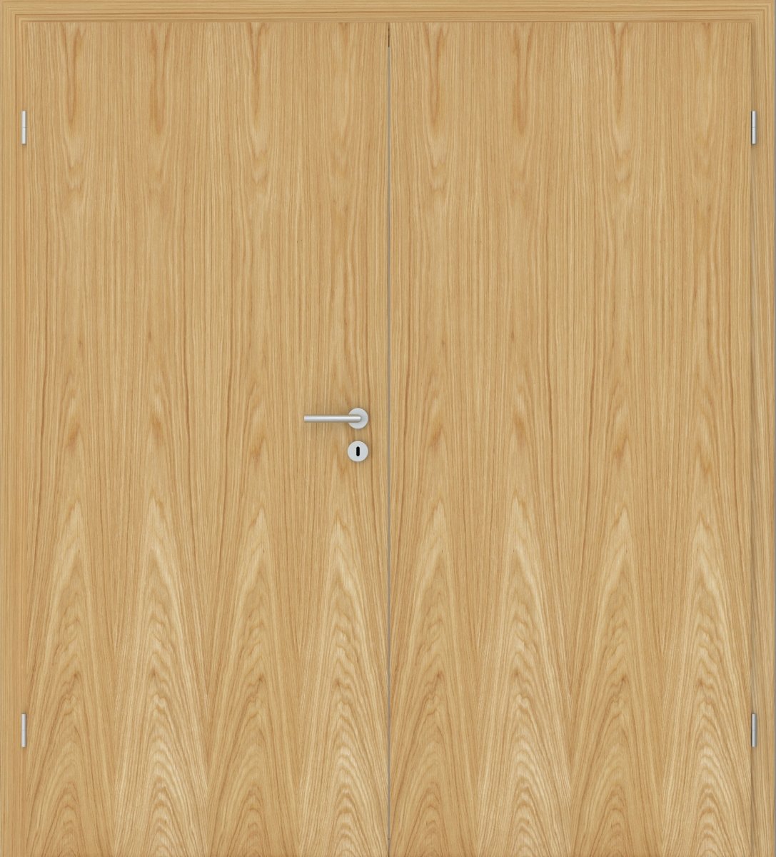 Doppelflügeltür Echtholz Eiche Natur lackiert - Meine Tür