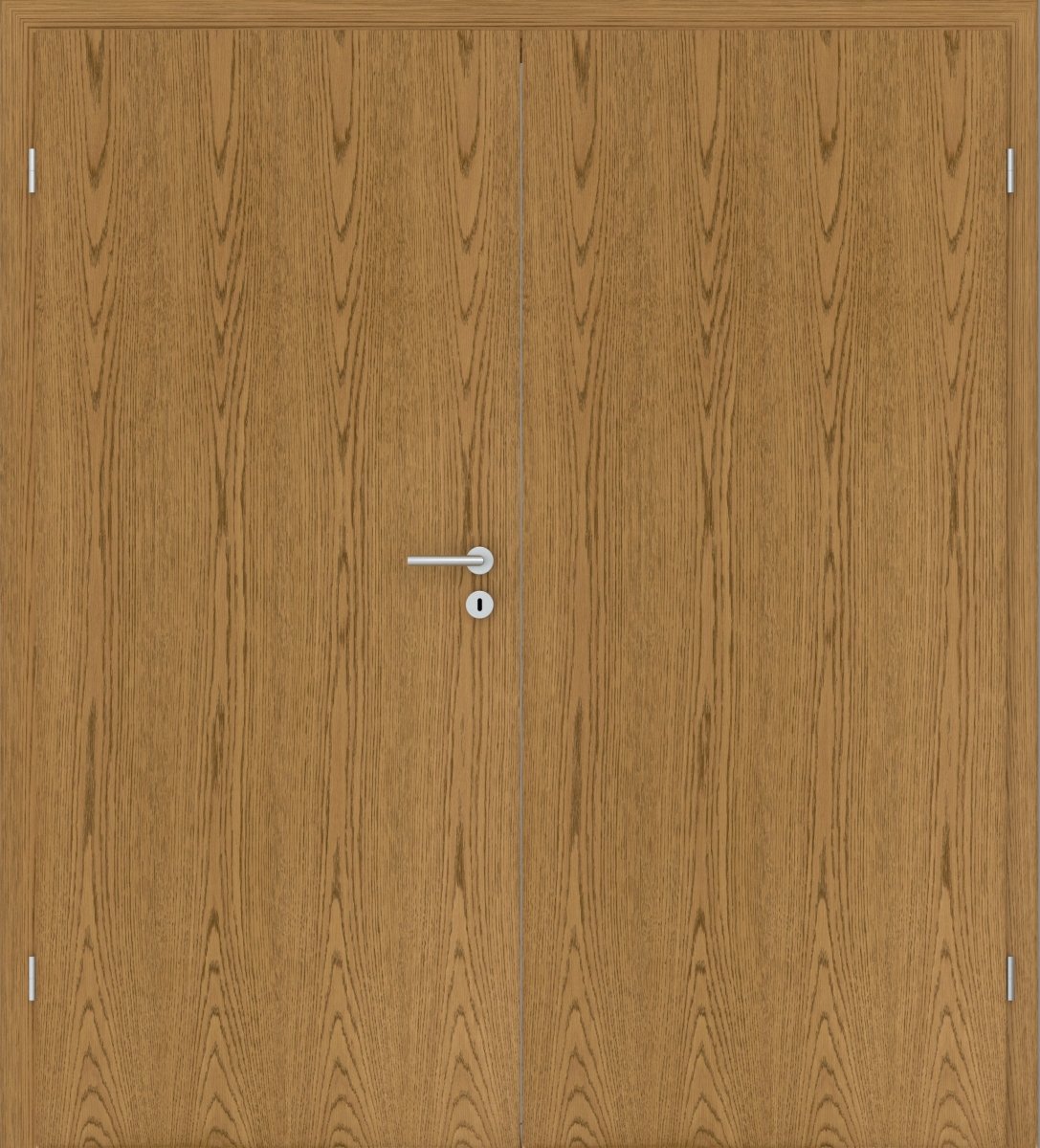 Doppelflügeltür Echtholz Eiche Rustikal P43 gebeizt - Meine Tür