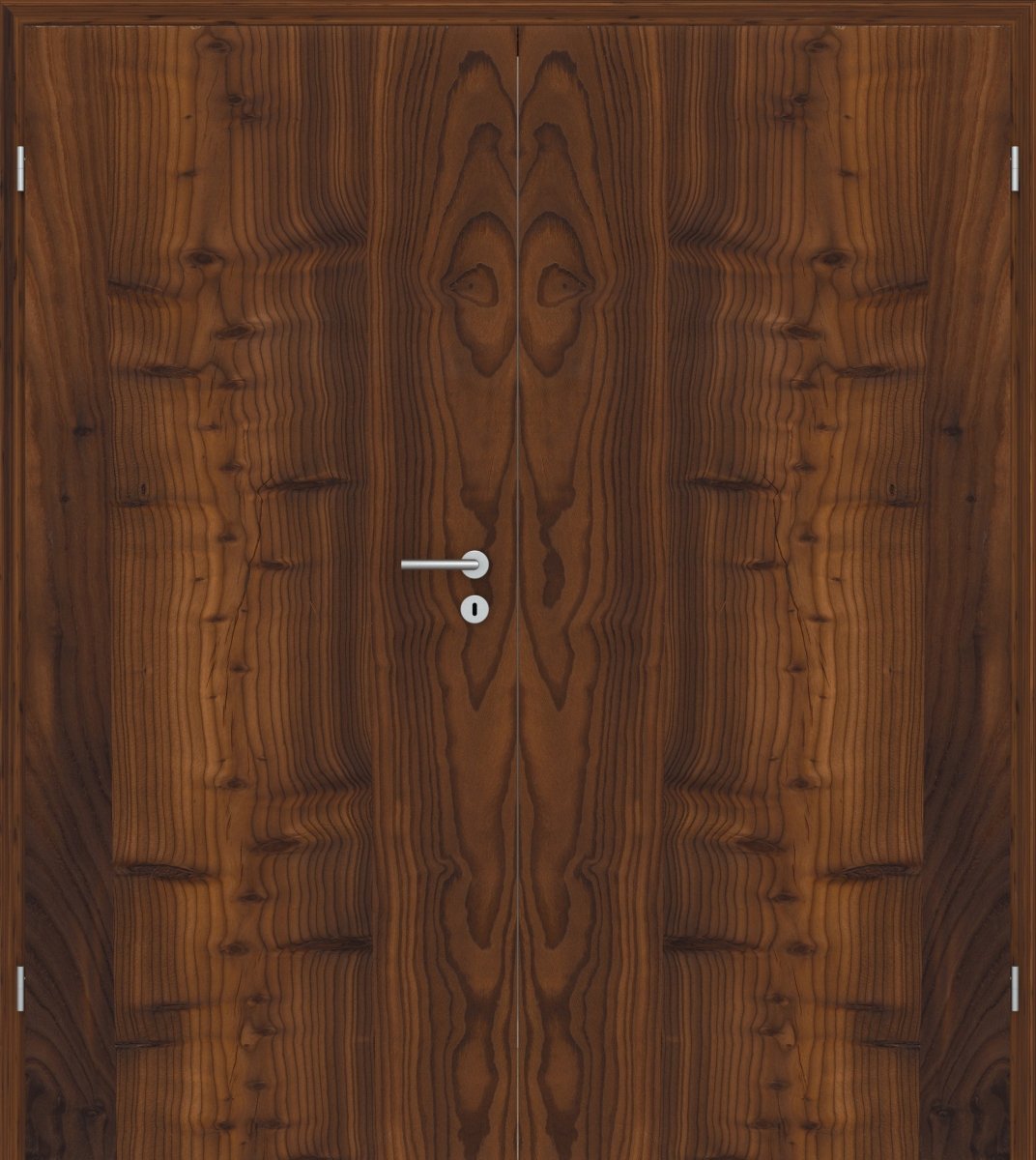 Doppelflügeltür Echtholz Lärche Crack dunkel - Meine Tür