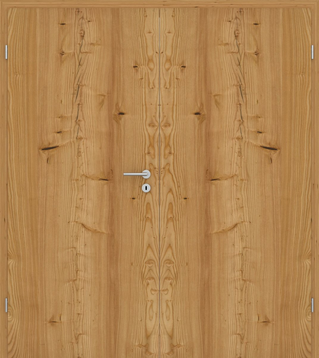 Doppelflügeltür Echtholz Lärche Crack hell - Meine Tür