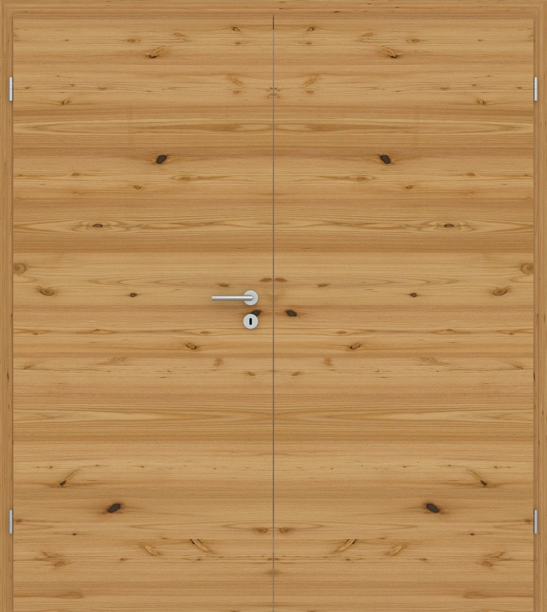 Doppelflügeltür Echtholz Lärche Crack hell Queroptik - Meine Tür