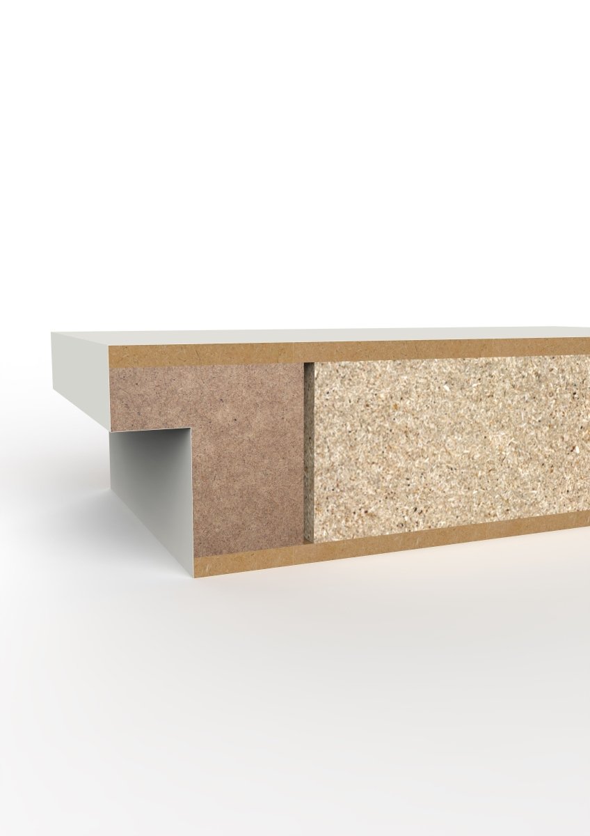 LEBO Chello 40 Weißlack RAL 9016 Füllungsdesigntür - Meine Tür