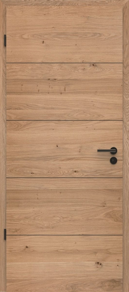 Lebo Innentür Nero 1 Asteiche matt lackiert Queroptik | Modernes Design - Meine Tür