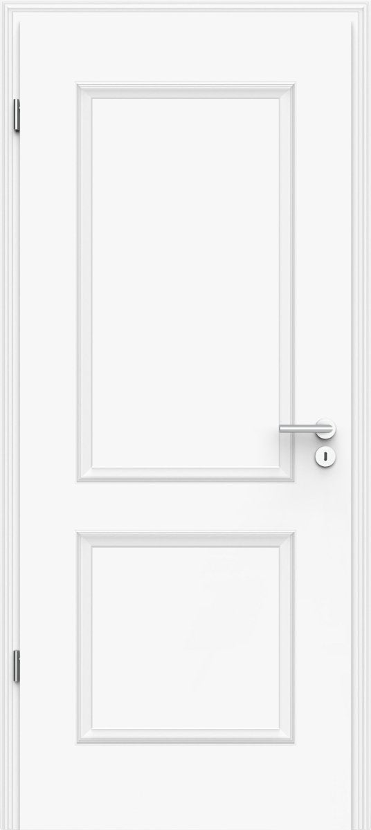 Lebo Wohnungseingangstür Formelle 20 mit Zarge Weißlack RAL 9016 - Meine Tür