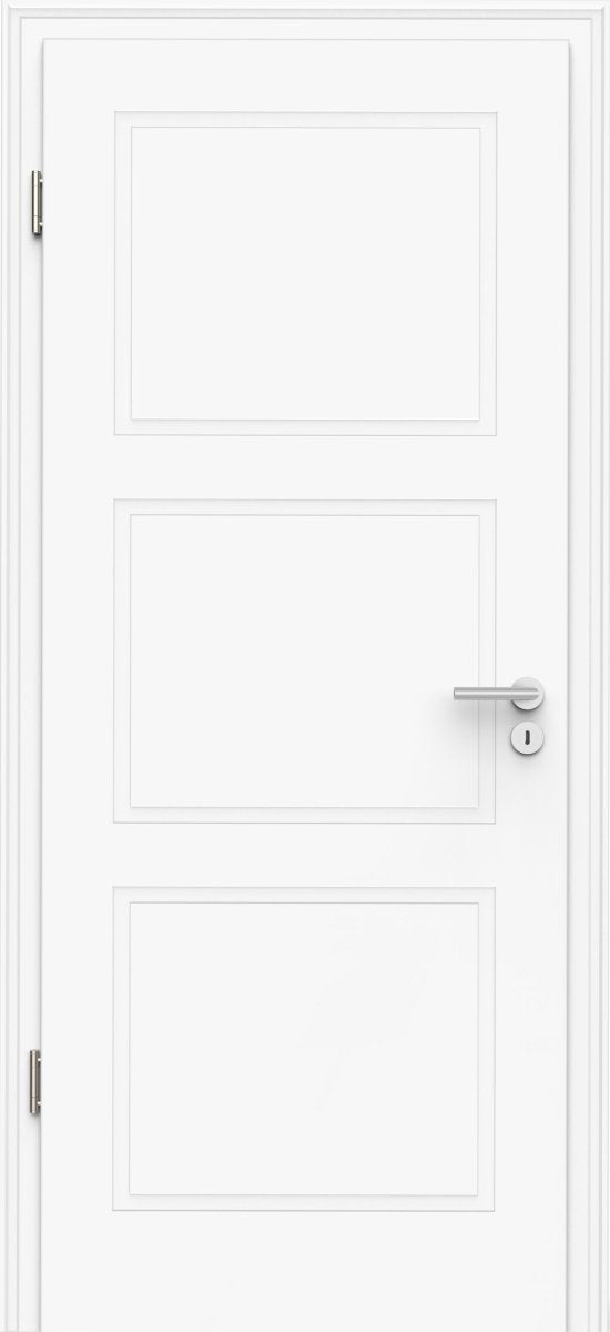 Lebo Wohnungseingangstür Kopenhagen 32 mit Zarge Weißlack RAL 9016 - Meine Tür