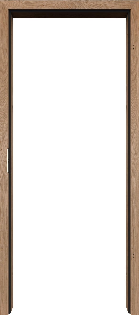 LEBO Zarge Echtholz Asteiche matt lackiert mit eckiger Kante EE - Meine Tür