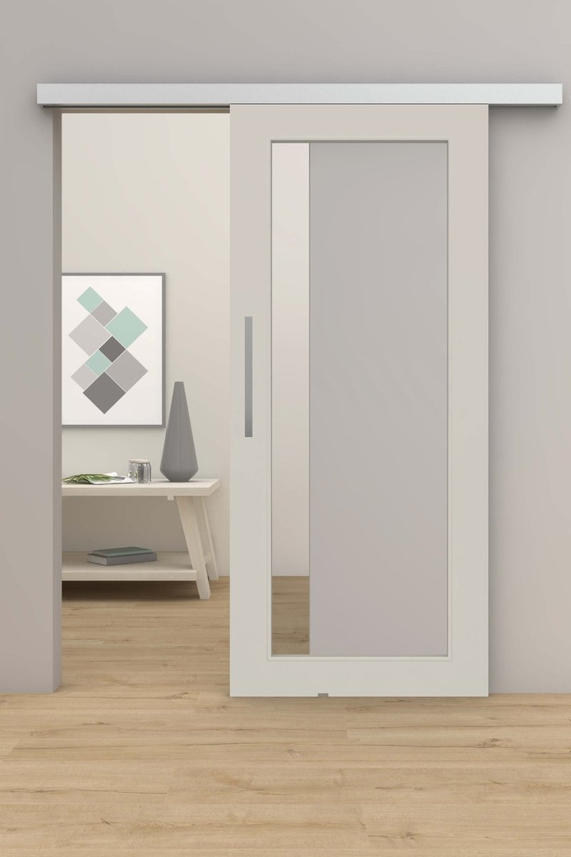 Schiebetür mit Laufschiene CPL Angoragrau LA XL - Meine Tür