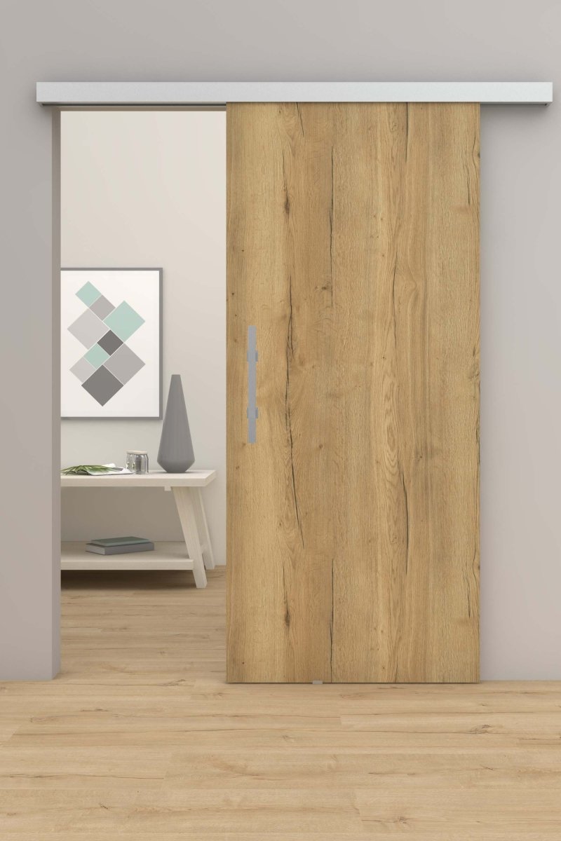 Schiebetür mit Laufschiene CPL Lennart Eiche Natur - Meine Tür