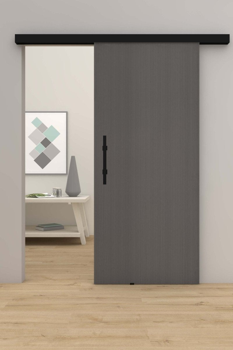 Schiebetür mit Laufschiene CPL Mattline Mineralgrau - Meine Tür