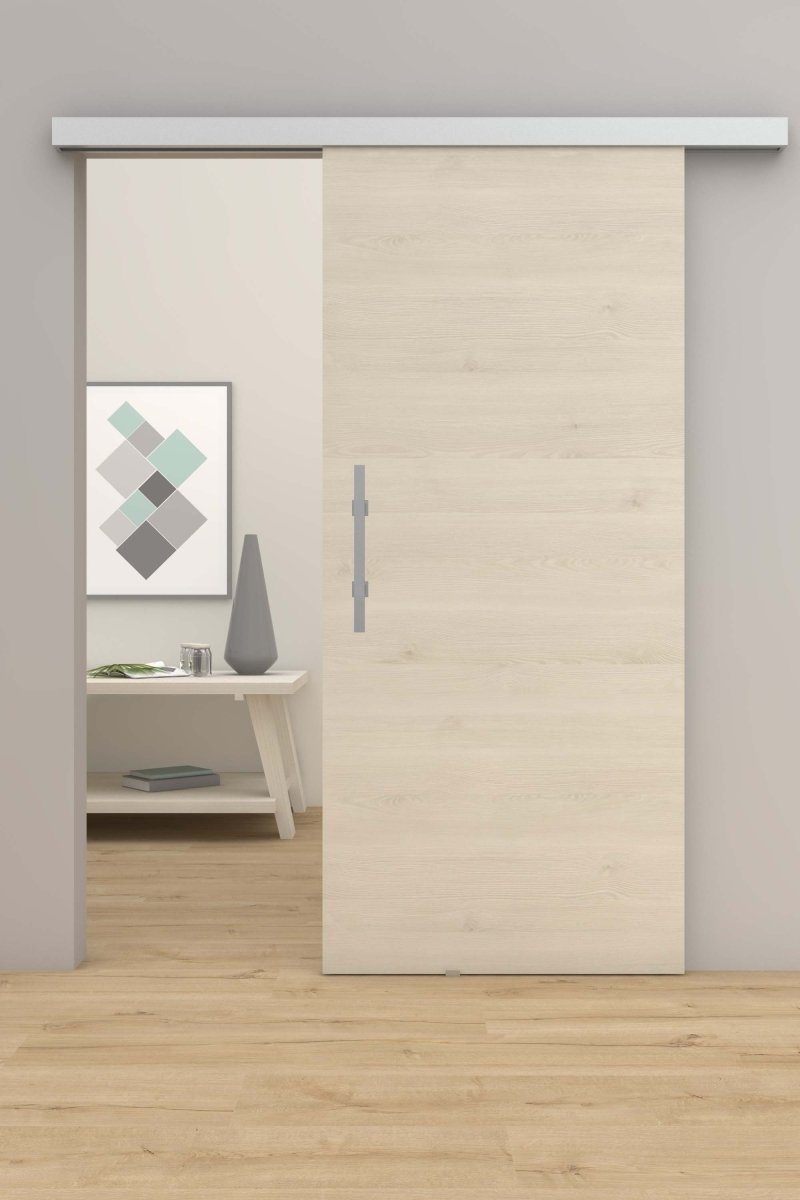 Schiebetür mit Laufschiene CPL Merrx Ivory Queroptik - Meine Tür