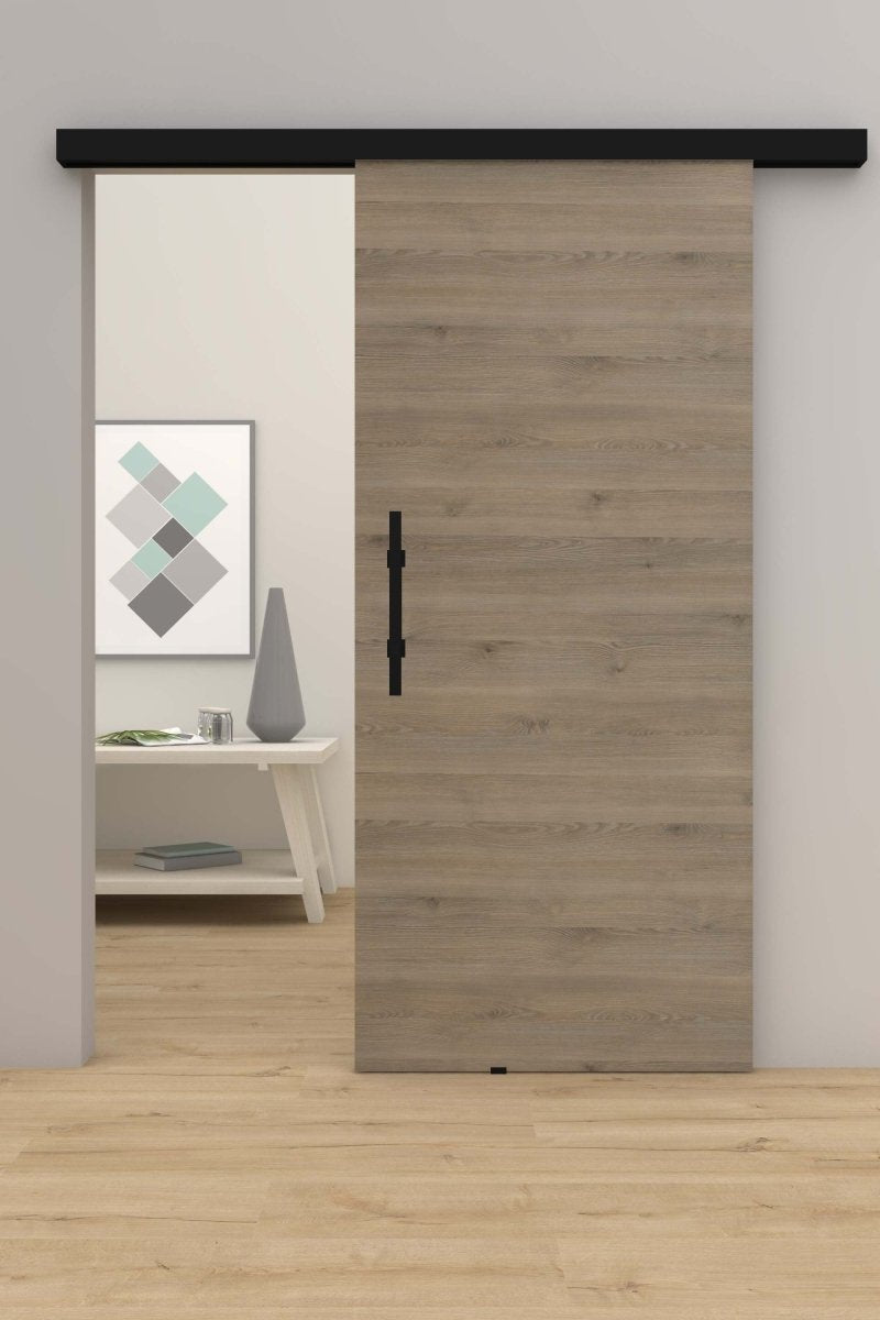Schiebetür mit Laufschiene CPL Pinie Kivik Queroptik - Meine Tür
