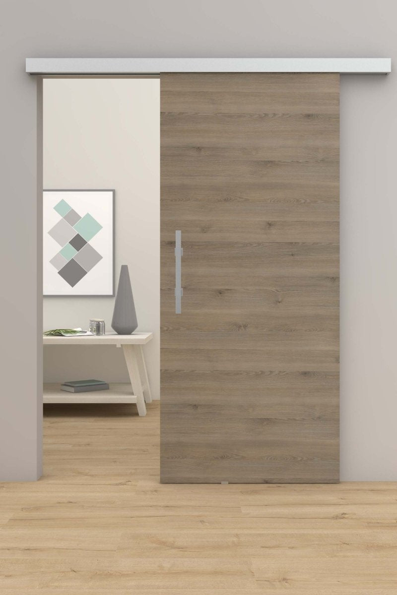 Schiebetür mit Laufschiene CPL Pinie Kivik Queroptik - Meine Tür