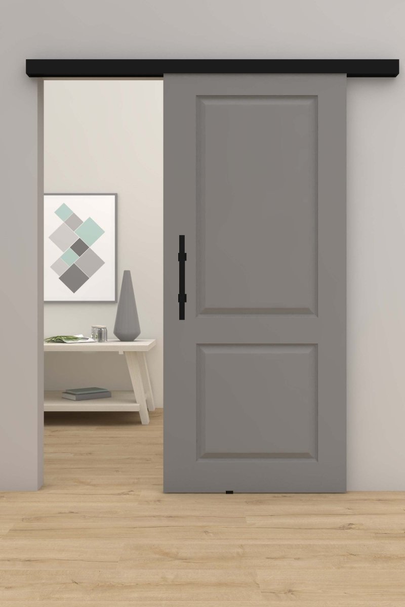 Schiebetür mit Laufschiene Kallax 2F Grau RAL 7037 - Meine Tür