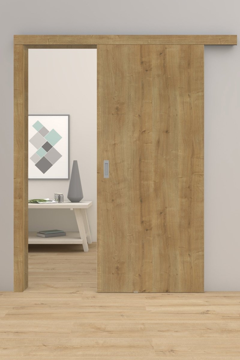 Schiebetür mit Zarge CPL Eiche astig - Meine Tür